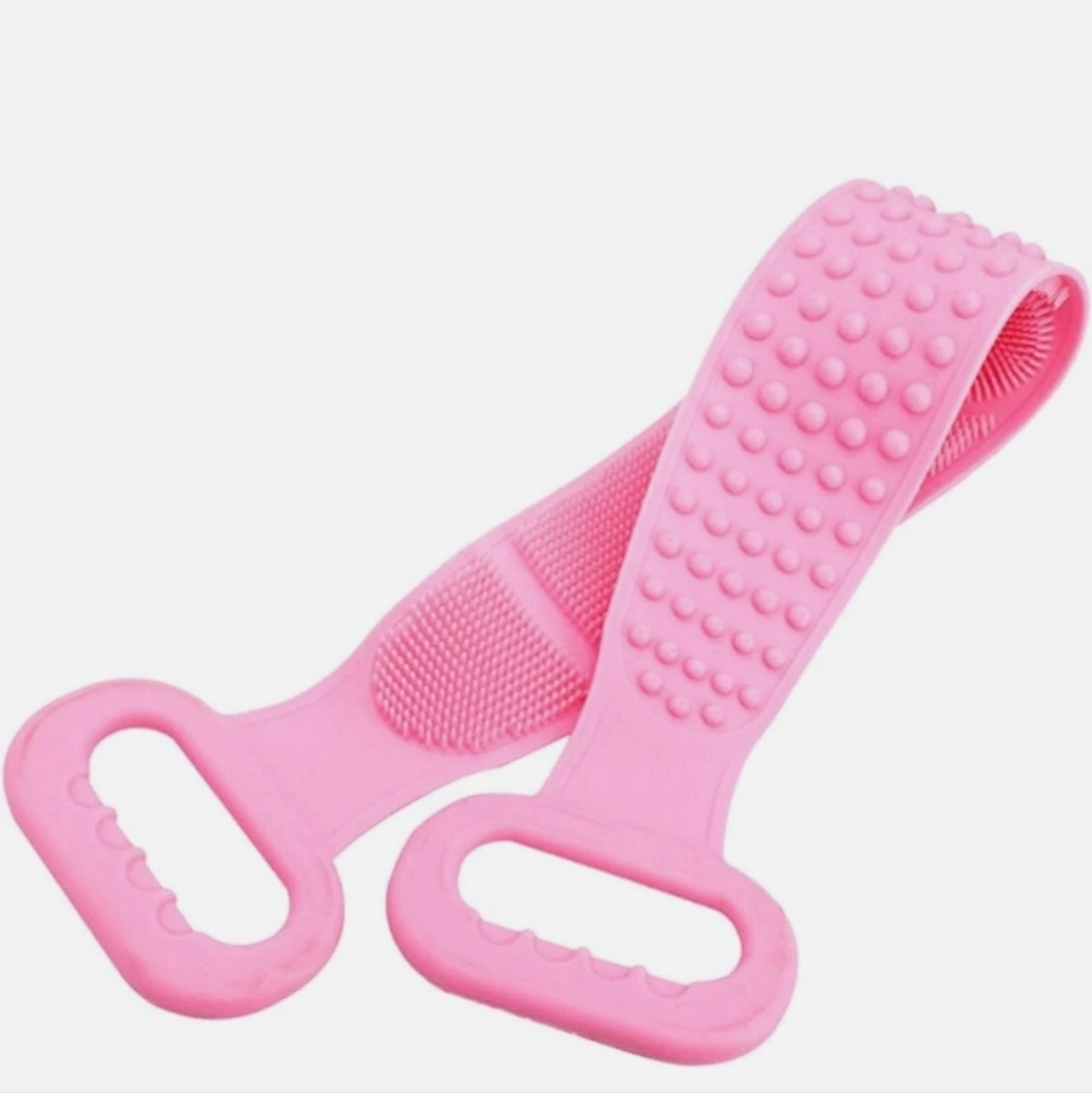 Aike Home‎ Pink Silica Gel Bath Brush Self Care Bath & Body Back Scrubber